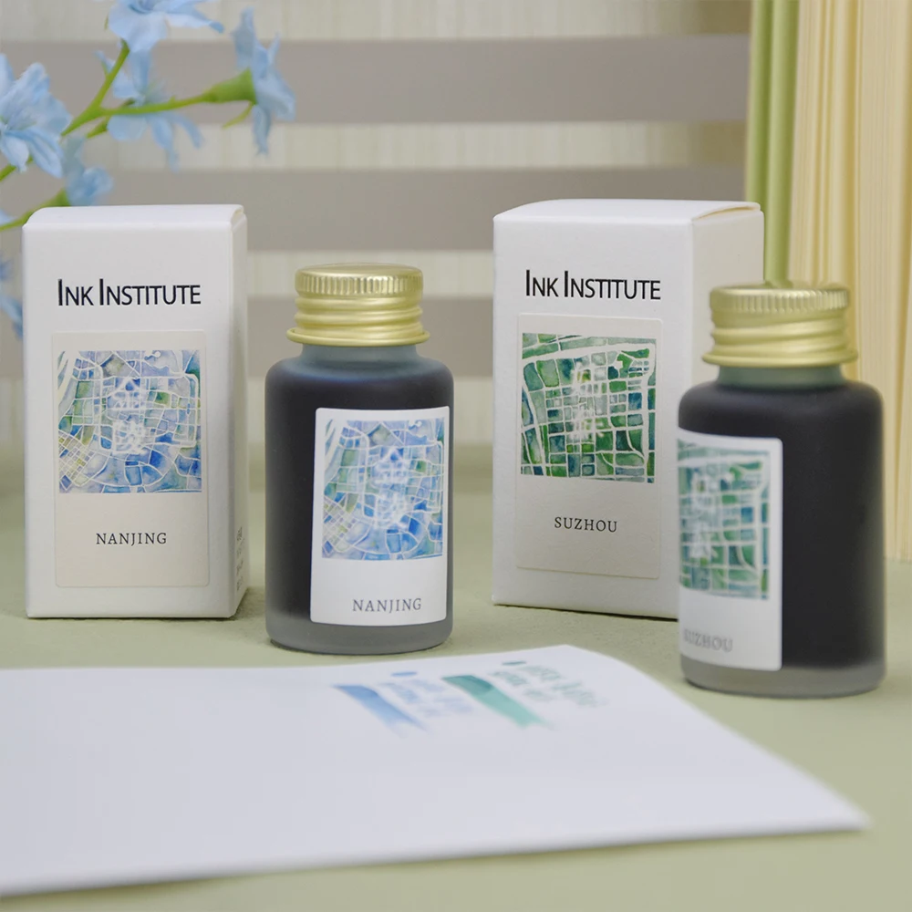 

Ink Institute Summer Leisurely City Series Suzhou,Nanjing ,Color Ink 30ml Non Carbon Pen Ink,Writing Ink