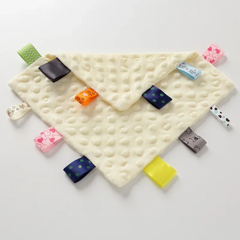 Soft Soother Teether Baby AppeaseTowel Infants Comfort Sleeping Nursing Cuddling Square Sensory Security Blanket Toys Drop Ship