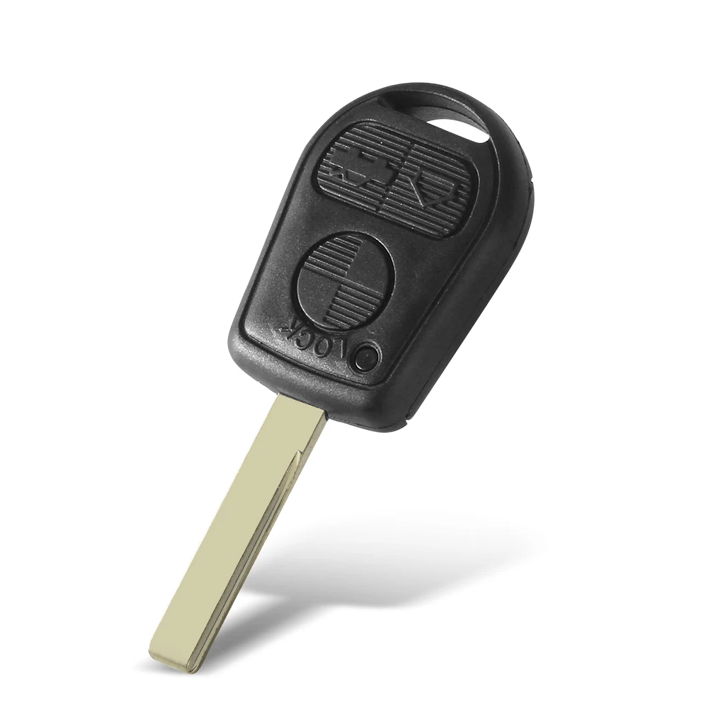 KEYYOU 1PCS 3 Button Car Key Remote Case Shell for BMW E31 E32 E34 E36 E38 E39 E46 Z3 Fob Uncut key case