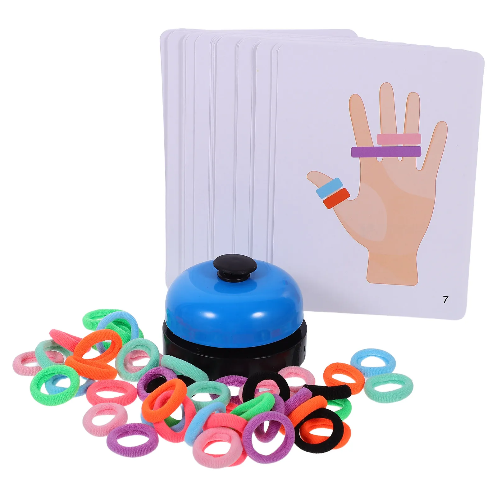 

1Set Finger Ring Creative Educational Early Learning Colorful Ring Parent Child Playing Thinking Training Kids Gift