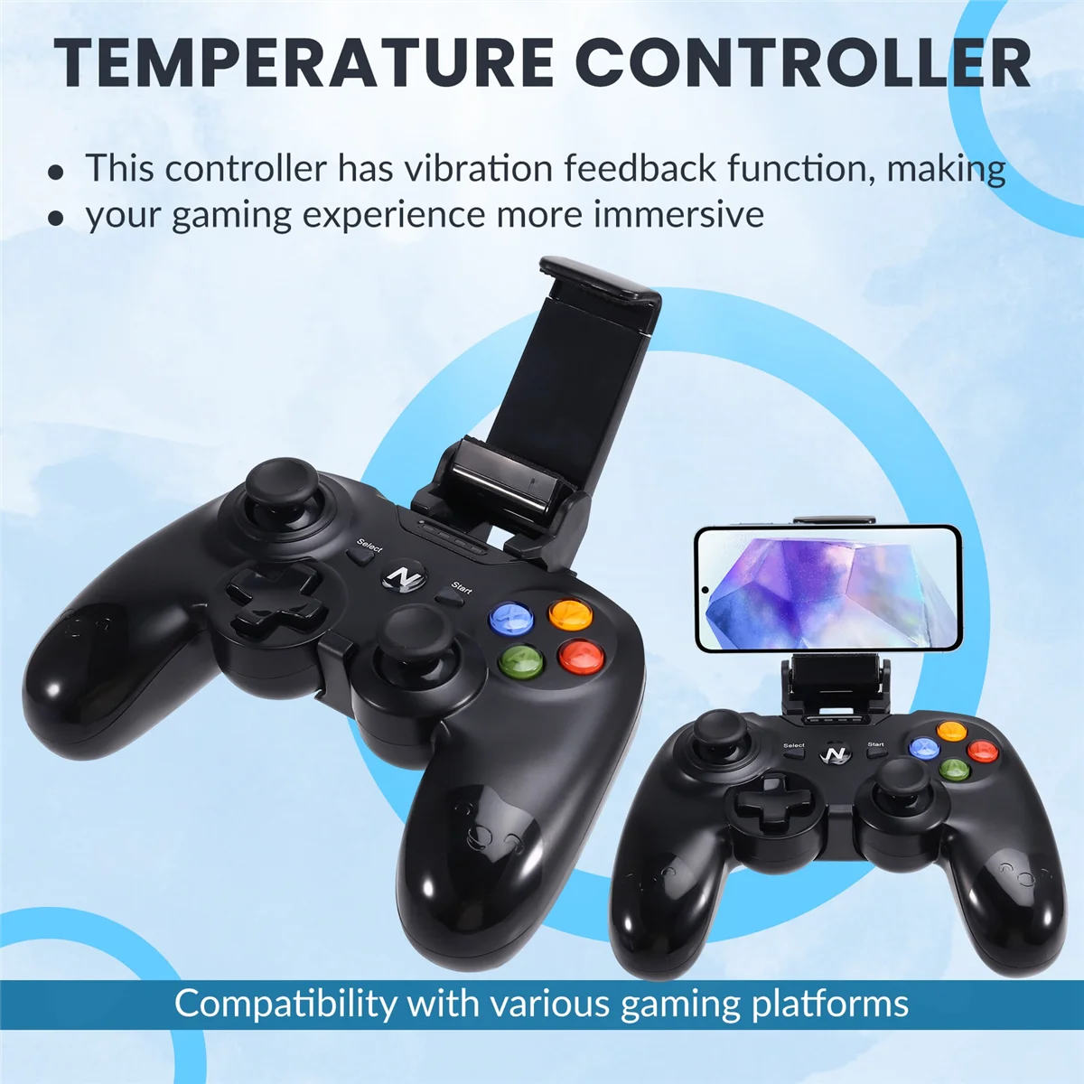 POP-lGamepad — высокопроизводительный беспроводной игровой контроллер Bluetooth с технологией вибрации, для
