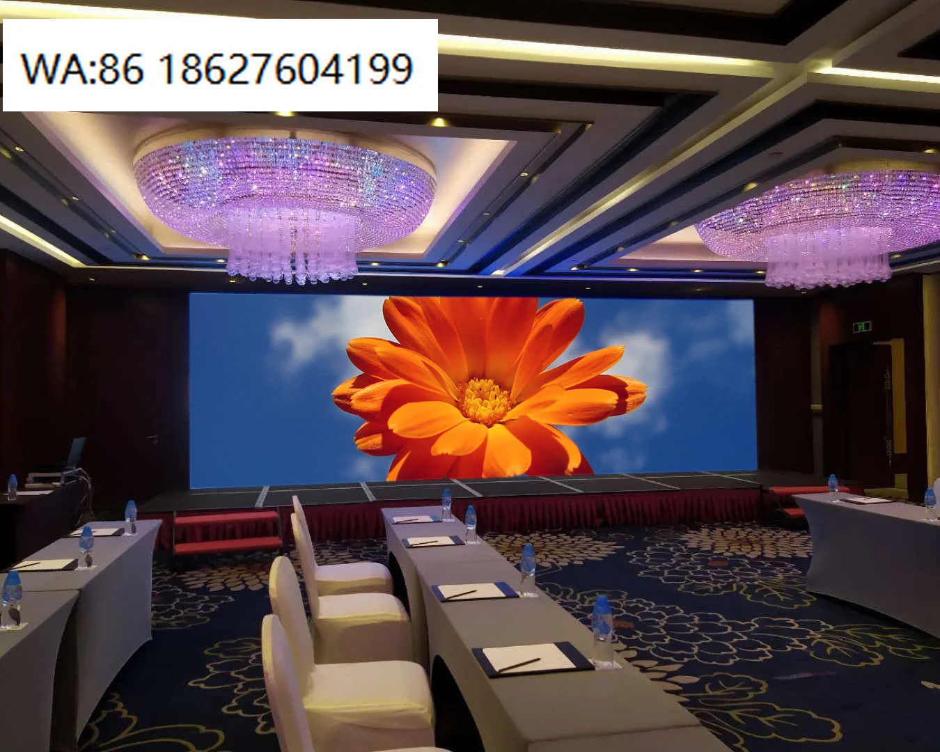 

P3.91 Indoor Rental LED Screen HDR10+ 3840Hz IP43 Waterproof Wedding Stage Display