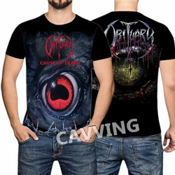 New Fashion Women/Men's 3D Print  Obituary Band Casual T-shirts Hip Hop Tshirts Harajuku Styles Tops Clothing