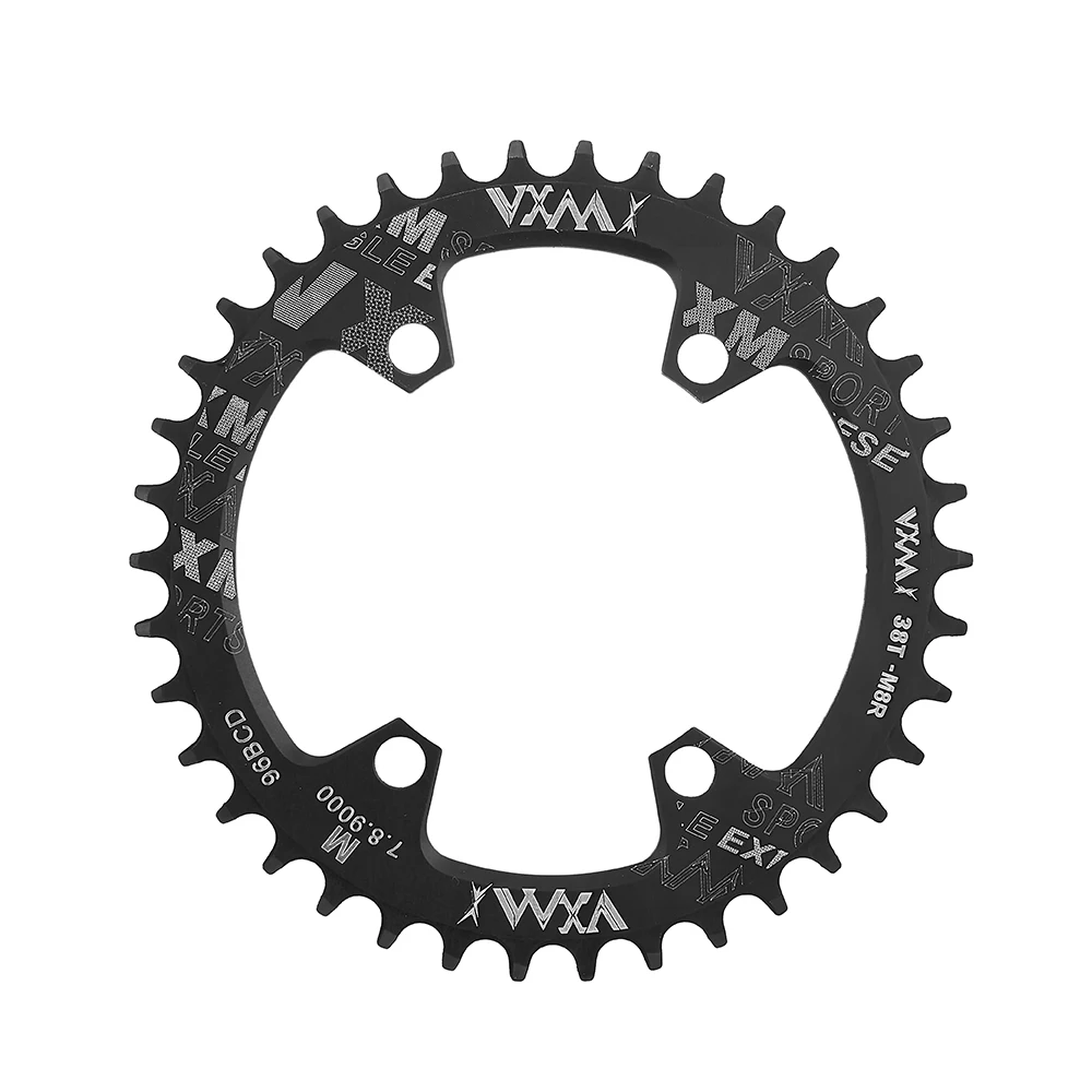 VXM Bicycle Chainwheel Asymmetrical 96BCD Round Oval Narrow Wide 32/34/36/38T MTB Chainring M7000M8000/M9000 Bike Crankset Parts