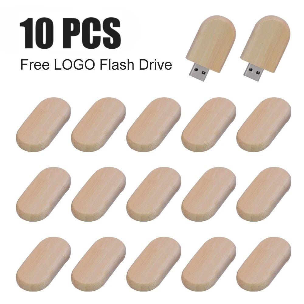 

10pcs/Lot (Free LOGO) USB Flash Drive Wooden with Box Pendrive 2.0 4GB 8GB 16GB 32GB 64GB 128GB Memory Stick Wedding Gift usb