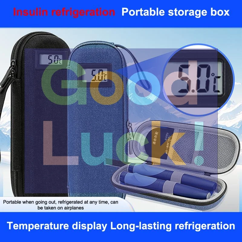 

【WA】Insulin Cooler Travel Storage Case With Digital Display Medicine Organizer Bag Reusable Diabetes Carrying Bag For Diabetics