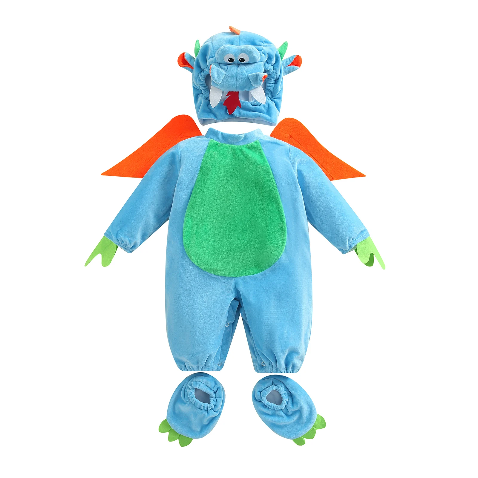 2024 Halloween Baby Cosplay Romper Cartoon Dinosaur/ Lobster Appearance Animal Performance Costume Cosplay Rompers