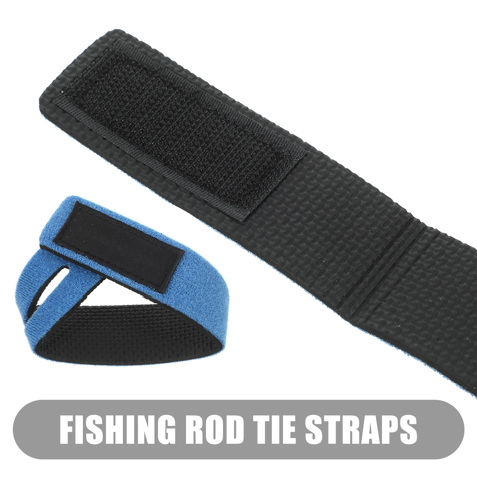 8 قطعة أحزمة صنارة الصيد نسيج مرن عالي منظم أدوات محمول للصيد في الهواء الطلق ضمادات مرنة زرقاء