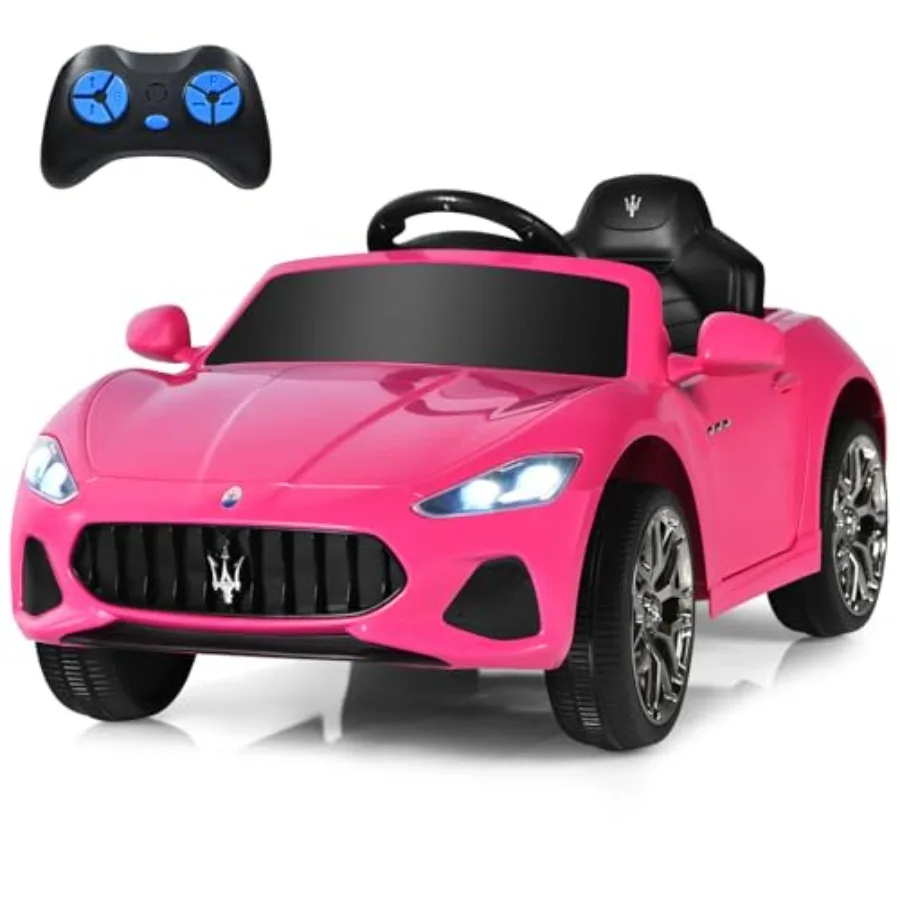 

Ride on Car Pink 12V Battery Powered Electric Car with Parent Remote Control and Manual Modes Horn Lights MP3 for Boys Girls To
