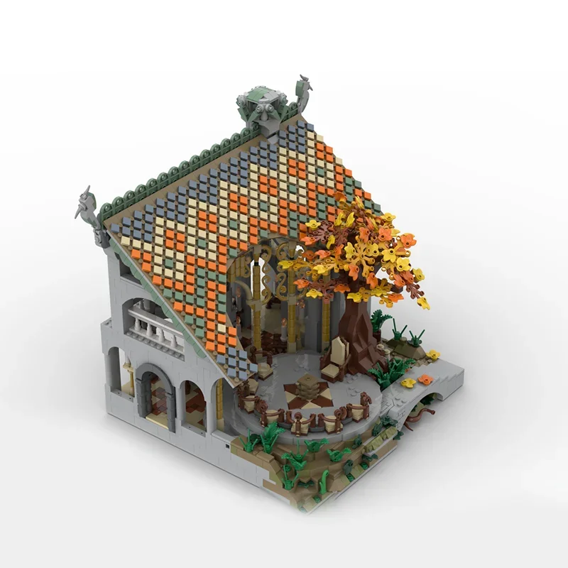 2610 pièces Moc films les anneaux scène conseil d'Elrond Architecture modèle blocs de construction bricolage assemblage briques jouets enfants cadeaux
