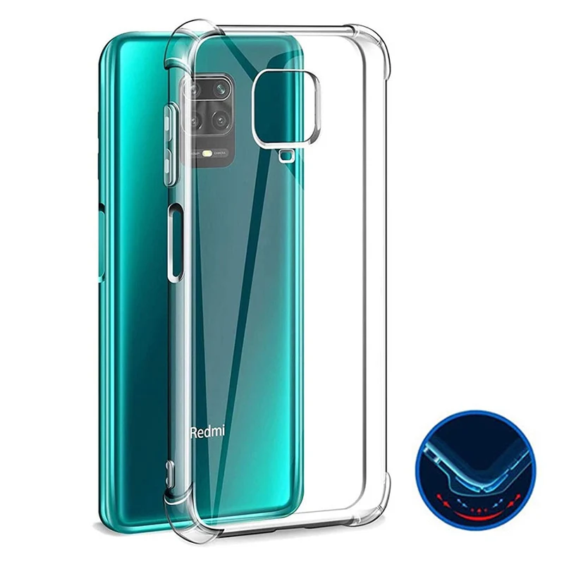 Custodia in Silicone antiurto per Xiaomi Redmi Note 9 8 7 6 Pro Max 8A 9S custodia trasparente per Xiaomi Mi 8 9 10 Lite mi 9t Cover