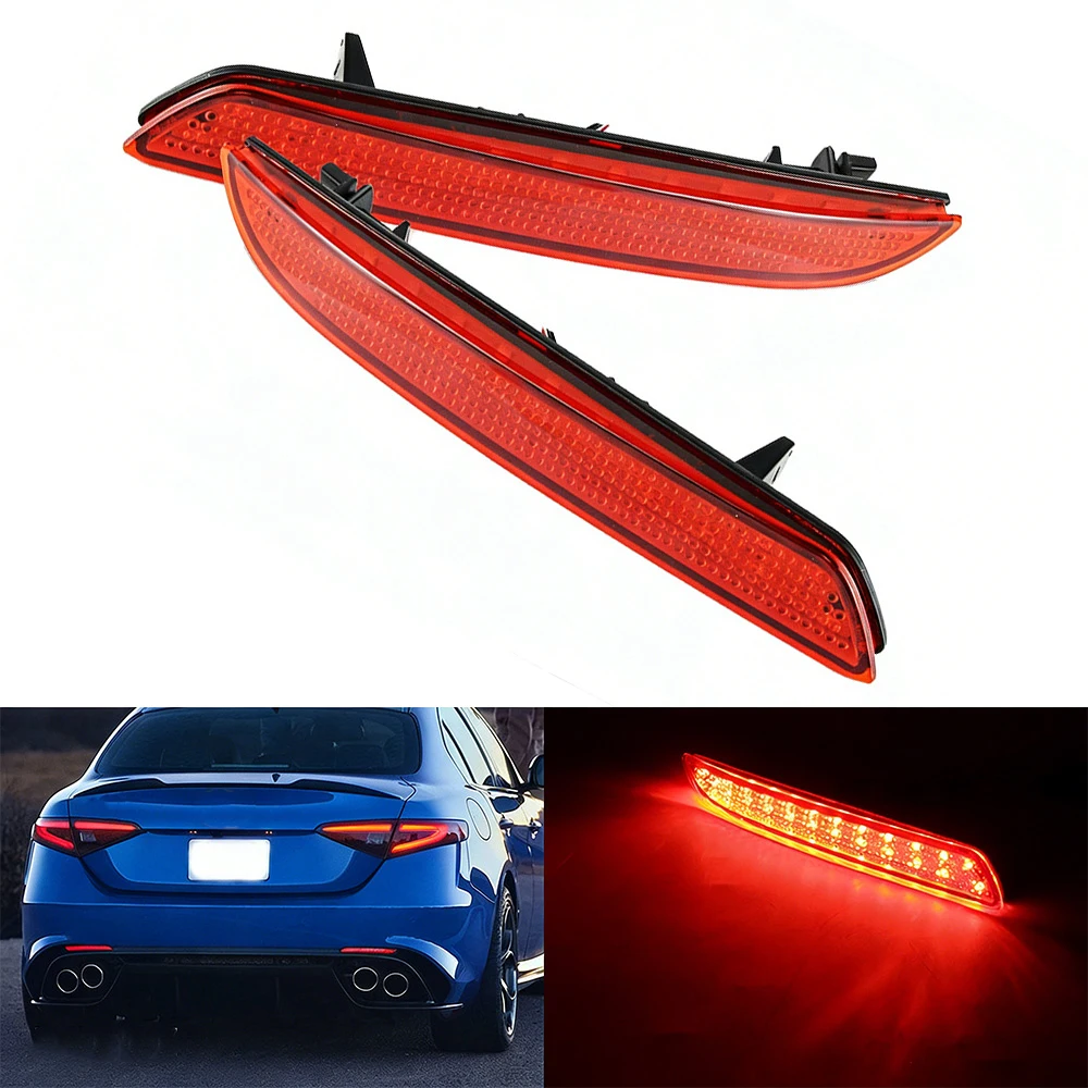 

Pair Rear Bumper Lights For Honda Insight CR-Z 2010-2014 Acura TSX Sportwagon 2012-2014 HO1185103 HO1184103 33505SLJ013