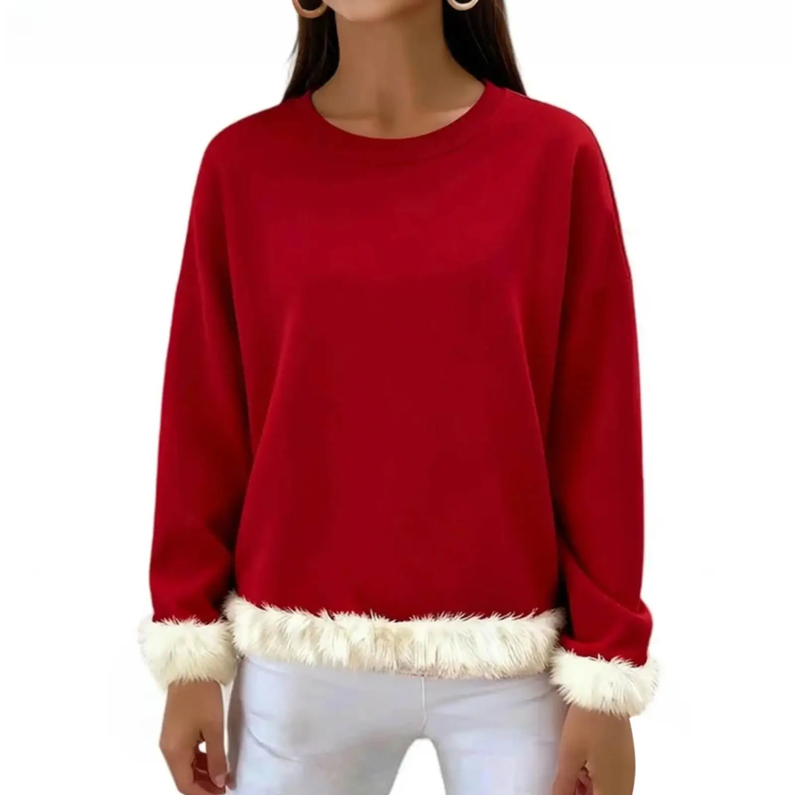 Sudadera informal de manga larga de Color sólido para Mujer, Ropa de Invierno para Mujer, Ropa de Invierno para Mujer, одеж Б ж misce