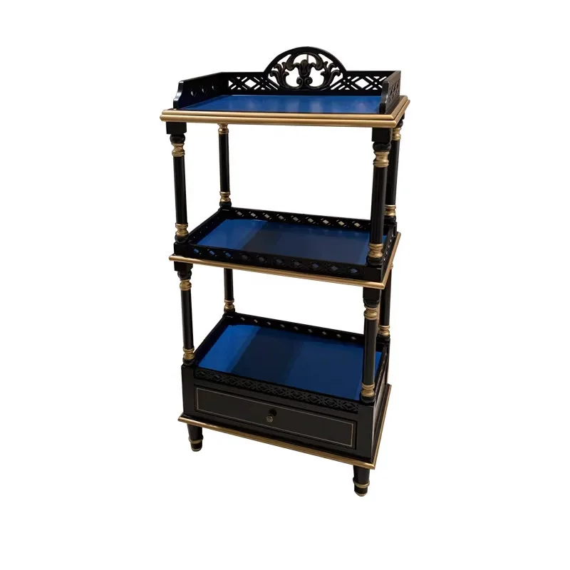 CX painted retro three-layer bookshelf classical display bogu shelf shelf