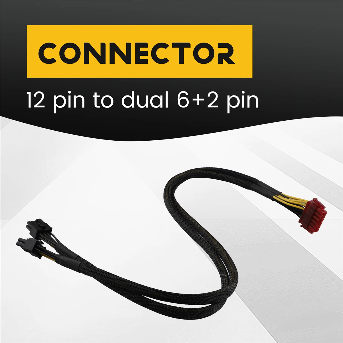 

A48T! 12Pin to Dual PCI-E 8Pin (6+2Pin) Power Cable for Modular PSU