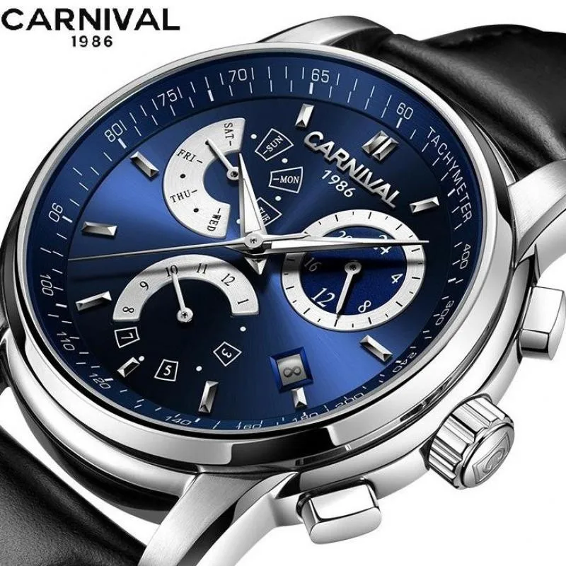 Iw Carnival For Mens Watch Male Casual Automatic Mechanical Wristwatch Calendar Sapphire Crystal Free Shipping Relogio Masculino