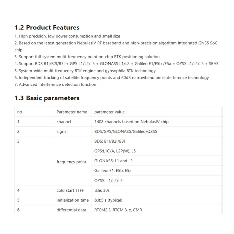 RTK-960 ZED-F9P High Precision BDS/GPS/GLONASS/Galileo/QZSS High Precision Positioning Module-A22R