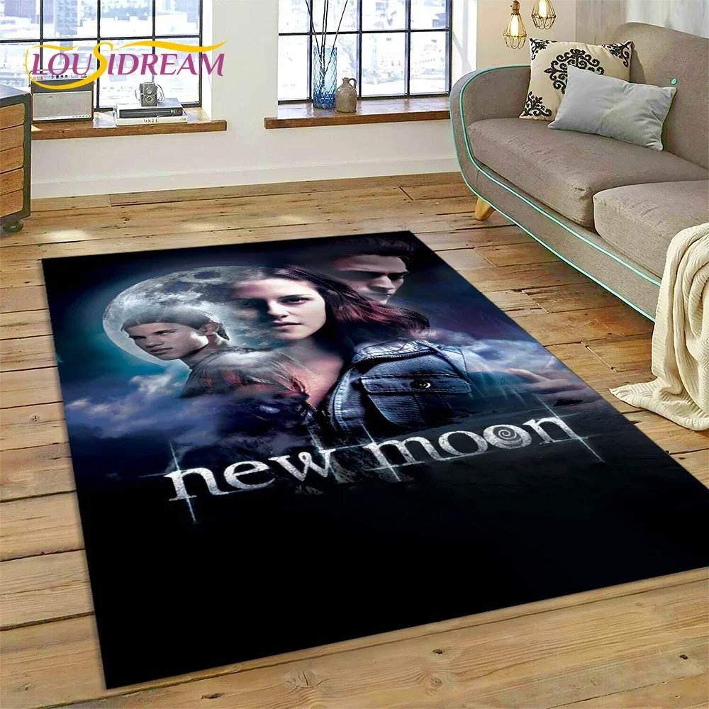 The Twilight Saga Edward Bella Carpet Rug for Bedroom Living Room Home Sofa Decoration,Children Game Large Decor Floor Mat Gift