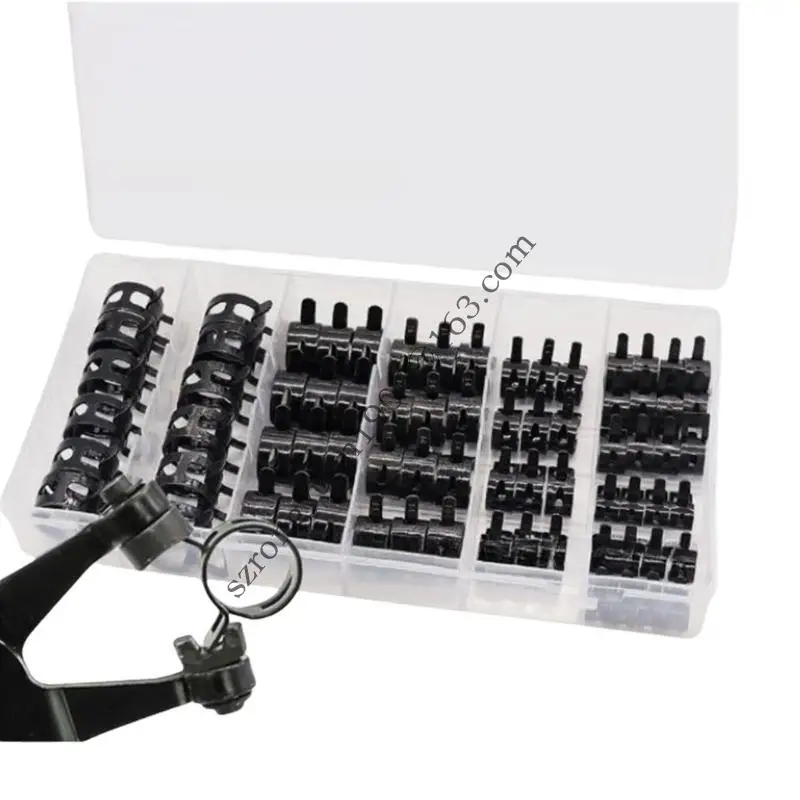 

Пакет из 72 прочных резиновых линий P Clip Pring Steel Steel Tips Acvensessy для автомобильной и промышленной проводки .Q0KF