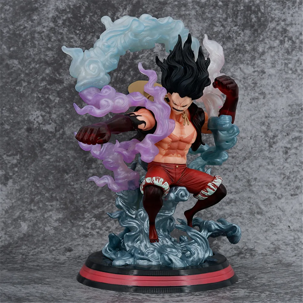 27cm Anime One Piece Monkey D Luffy Gear 4 batalla PVC figura de acción modelo colección juego estatua niños juguetes regalos estatuilla muñeca