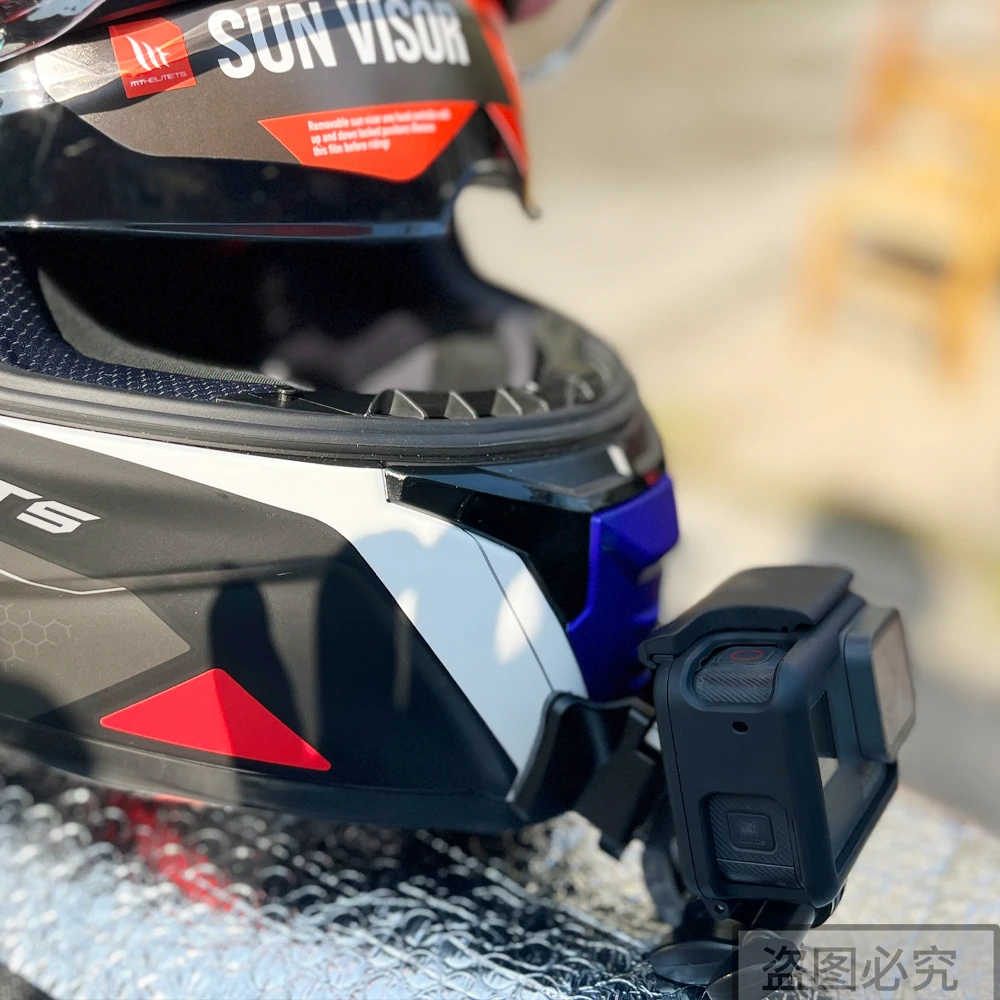 TUYU CamSteer Spanish MT Thunder 4 3SV ATOM Customized Full Face Motorcycle Helmet Chin Mount for GoPro Insta360 Accessories