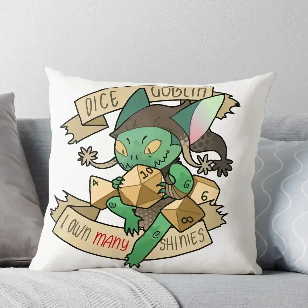 DICE GOBLIN, 1 Throw Pillow pillowcases for sofa cushions christmas pillowcases pillow