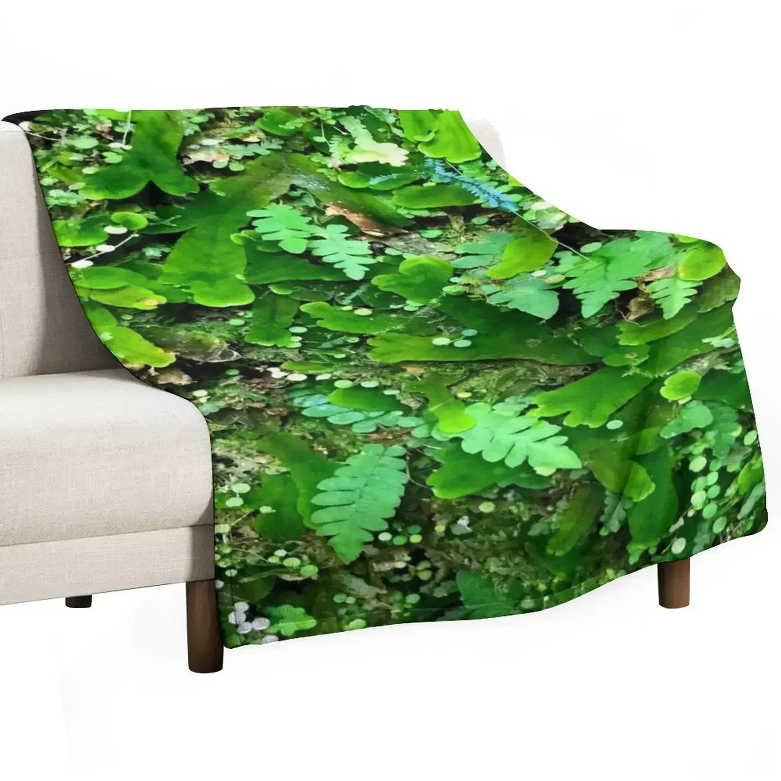 Moss Micro World II Throw Blanket For Decorative Sofa Summer Personalized Gift Hairys Plush Stuffeds Blankets