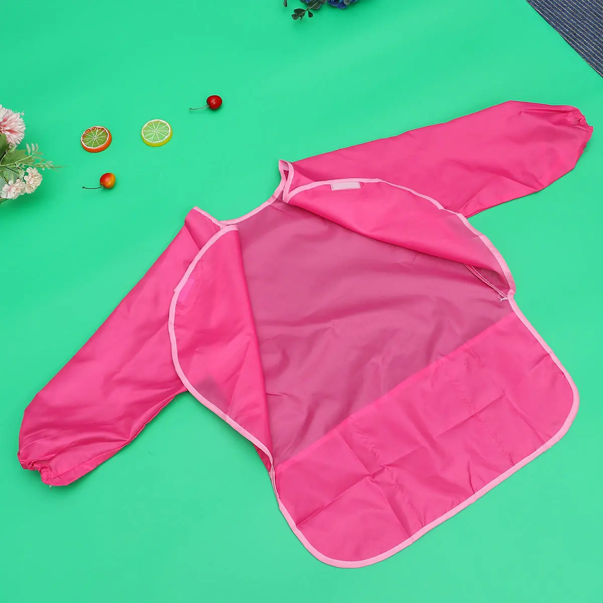 

Apron For Kids Smock Long Sleeve Children Art Painting Apron Smock Reusable Drawing Cover Clothes Rosy