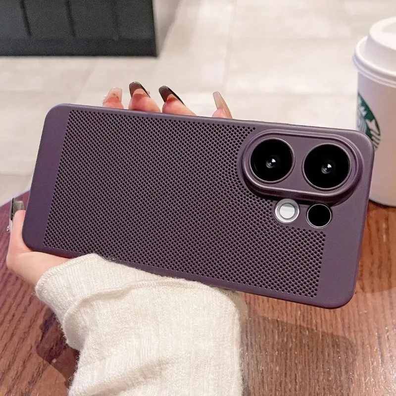 Twardy futerał na telefon Vivo X200 FE z odprowadzaniem ciepła dla VIVO V60 S30 Pro Mini X200 Ultra X100 S Cooling Honeycomb Mesh PC Shell