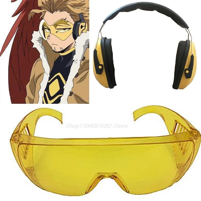 My Hero Academy Hawks Cosplay headwear prop headset glasses Anime party Takami Keigo goggles accessory Comic exhibition props