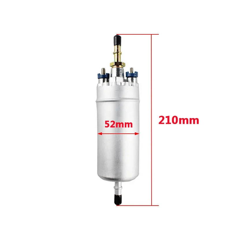 0580464075   Inline Pompa paliwa 12V Uniwersalna elektryczna pompa paliwa 150L/H Wysokociśnieniowa zewnętrzna rzędowa pompa paliwa do benzyny i oleju napędowego — zdjęcie 3