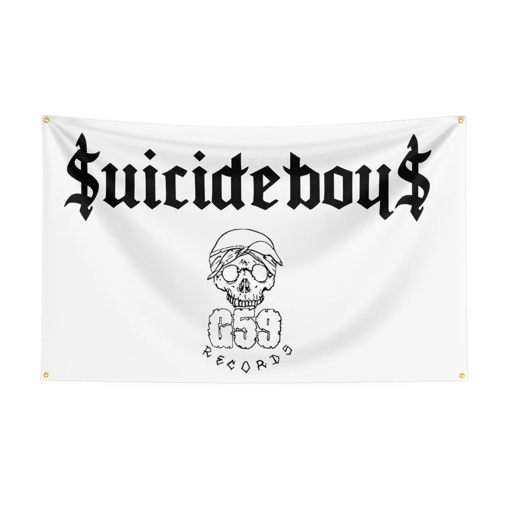 3x5 قدم فرقة الروك الثقيلة S-SuicideS-الأولاد العلم البوليستر الطباعة الرقمية راية لغرفة النوم جدار الفن خارج الباب نسيج ديكورا