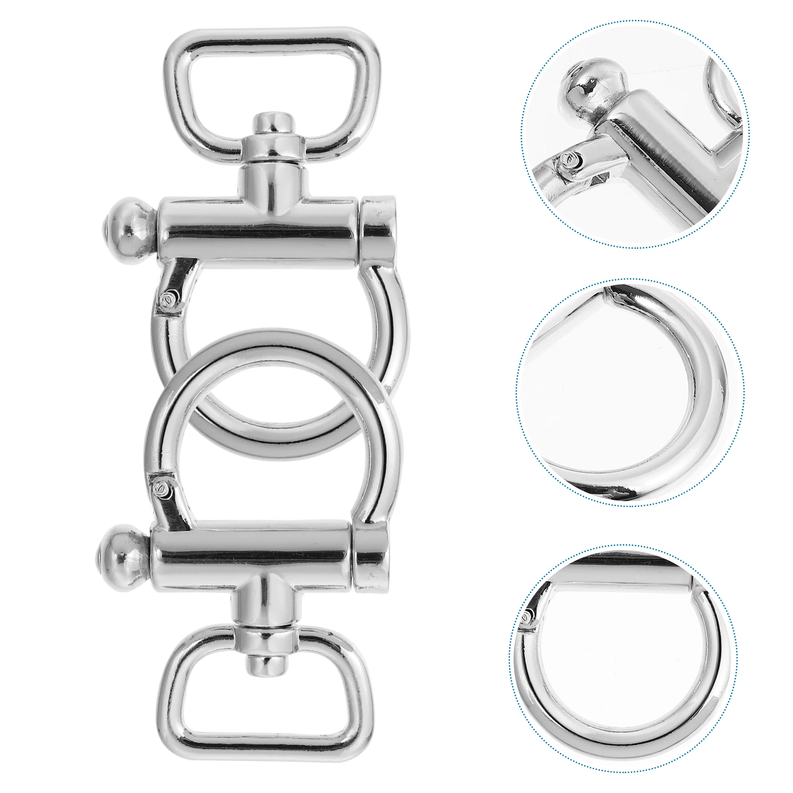 

2Pcs Metal Buckle for Bags Shoulder Crossbody Tote Classic Color DIY Craft Use Hardware Keychains Jewelry