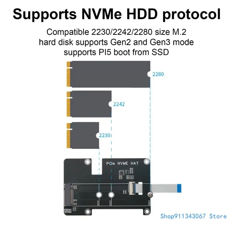 

M.2 M Key NVMe to PCIe Adapter Support M.2 M Key NVMe SSD 2230 2242 2280 Expansion Board Adapter Support PCIE Gen2 Drop shipping