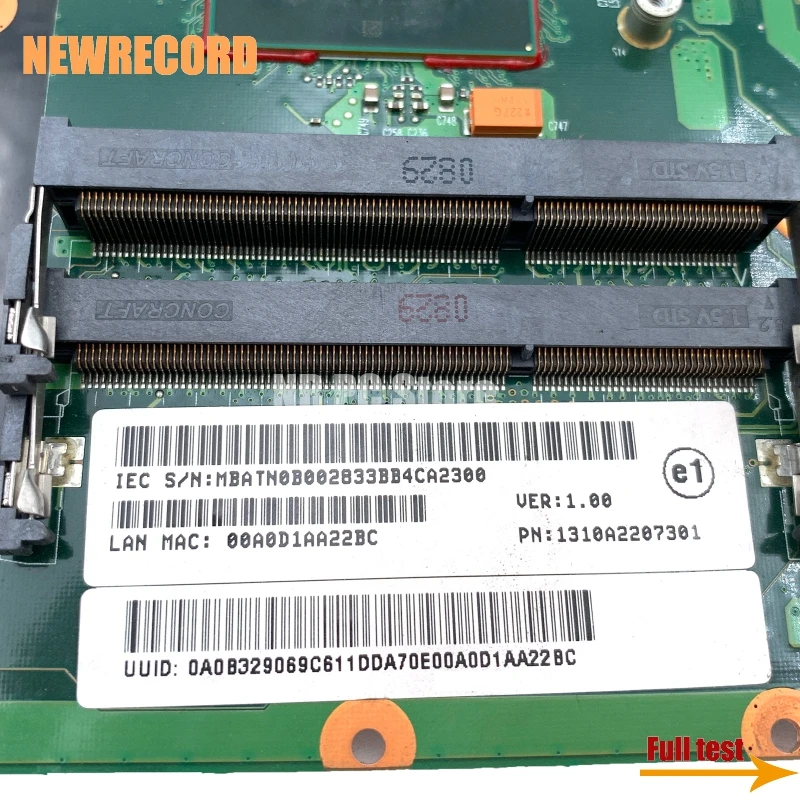 NEWRECORD MBATN0B002 MB.ATN0B.002 dla Acer aspire 6935 6935G Laptop płyta główna PM45 DDR3 płyta główna darmowe CPU pełny test