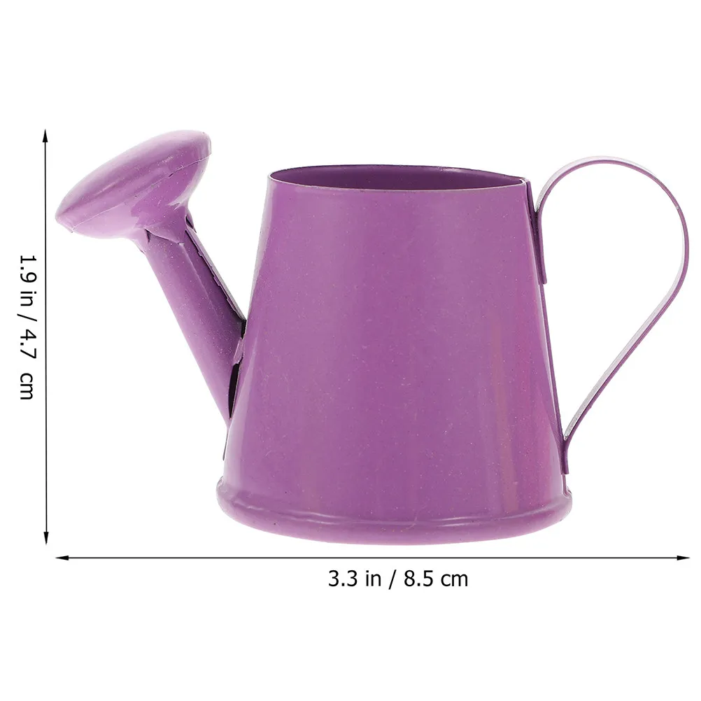4Pcs Mini Metal Watering Cans Children Garden Portable Small Plant Flower Watering Kettle Kids Ergonomic Handle view 4