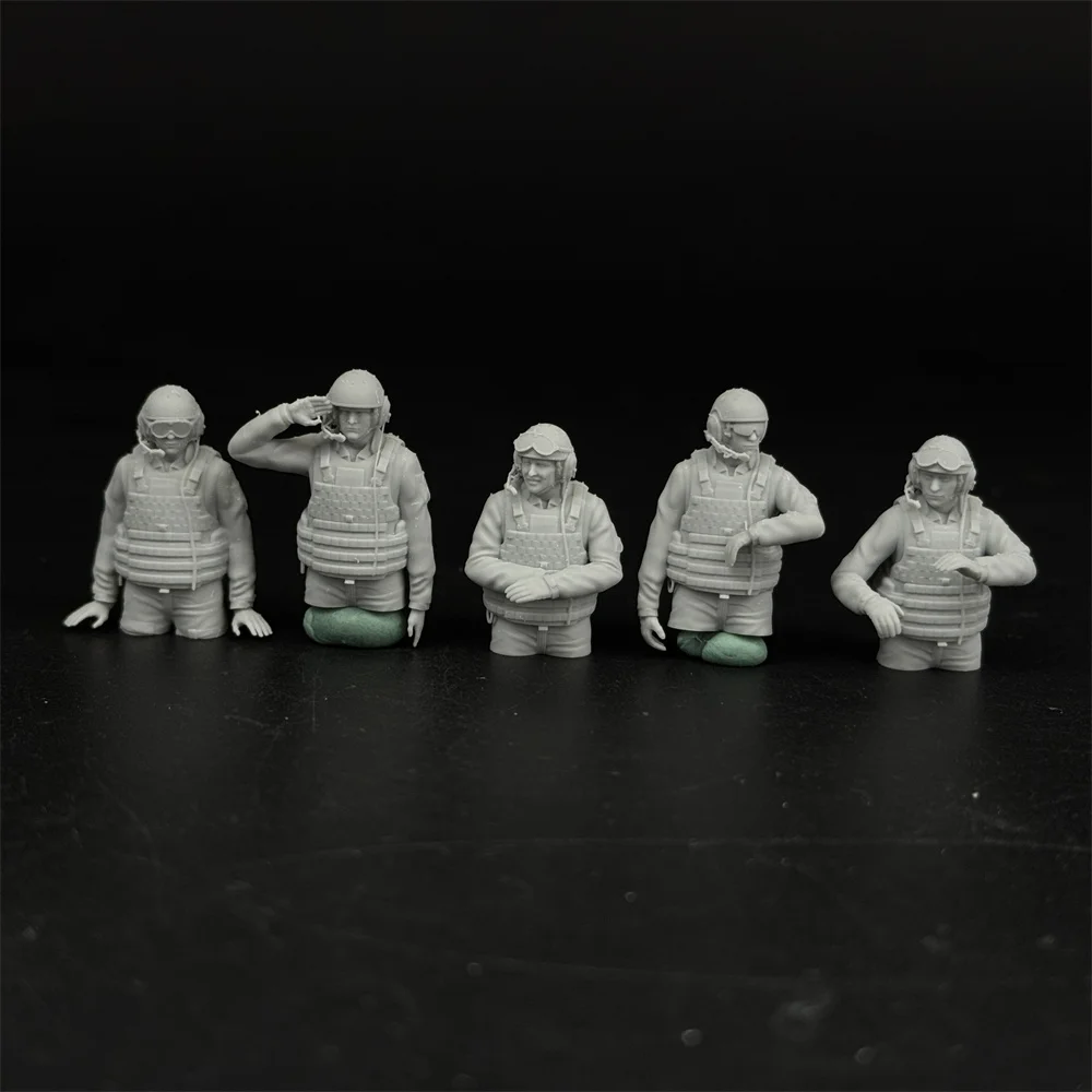 1/35 مقياس أبرامز العسكرية الحديثة طاقم دبابة الولايات المتحدة أرقام الراتنج أطقم منمذجة الحرب المصغرة #5