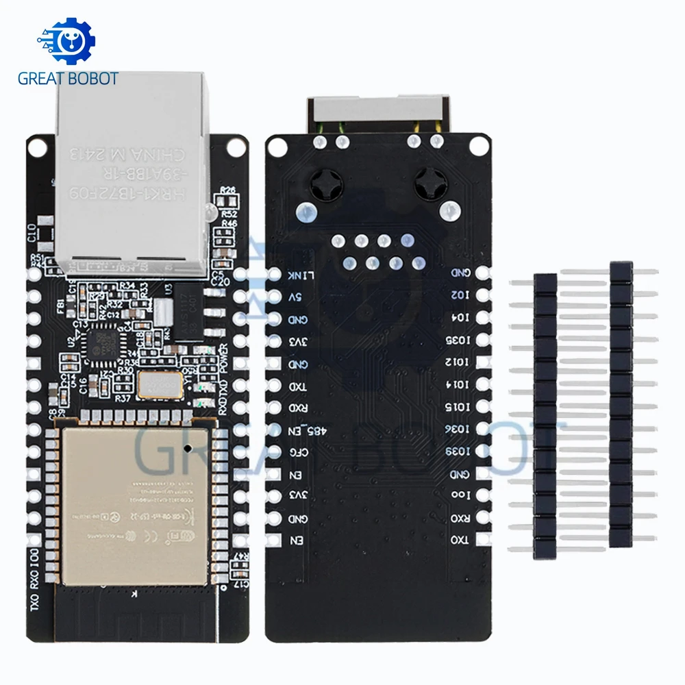 WT32-ETH01 Wbudowany port szeregowy sieci Ethernet Zgodna z Bluetooth bramka Combo WIFI MCU ESP32 Płytka modułu bezprzewodowego — zdjęcie produktu 4