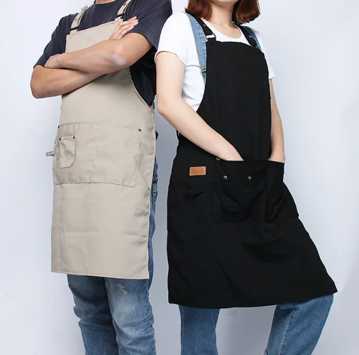 

Simple American workwear apron men's and women's one size fits all coffee shop restaurant workwear