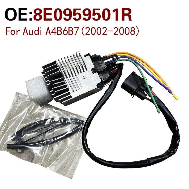 

For Audi A4 B6 B7 2002-2008 Automotive Electronic Fan Controller Module Radiator Fan Relay Control Unit 8E0959501R