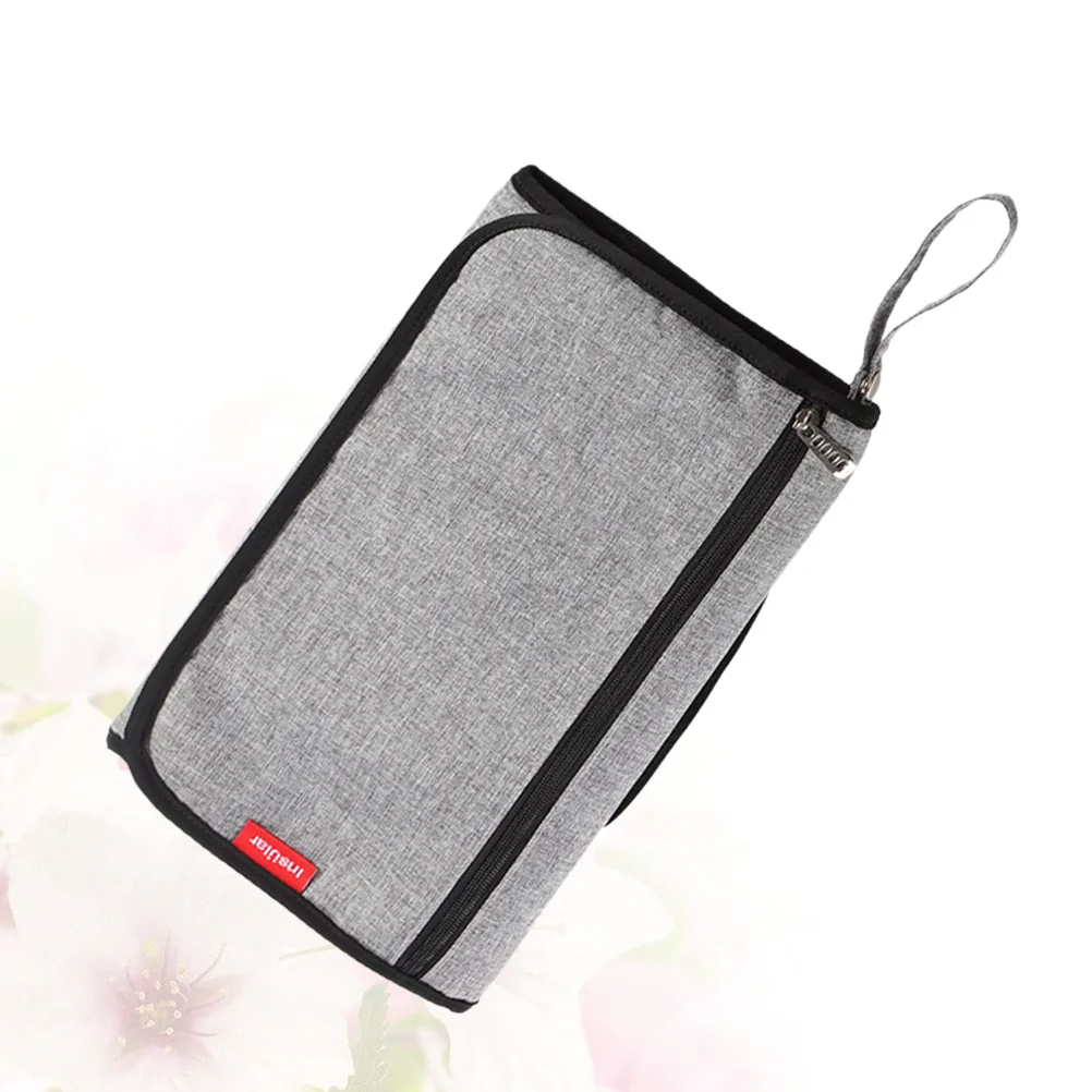 1 قطعة حصيرة حفاضات الطفل حفاضات قابلة للطي حفاضات تغيير الوسادة المحمولة مقاوم للماء رمادي مدمج خفيفة الوزن مناسبة للسفر #2