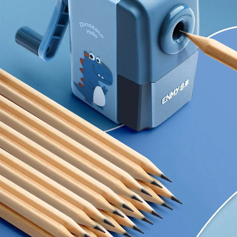 Student Prize Gift Dinosaur Pencil Sharpener Anti Sticking Lead Hand-cranked Mechanical Tool Automatically Enters Lead