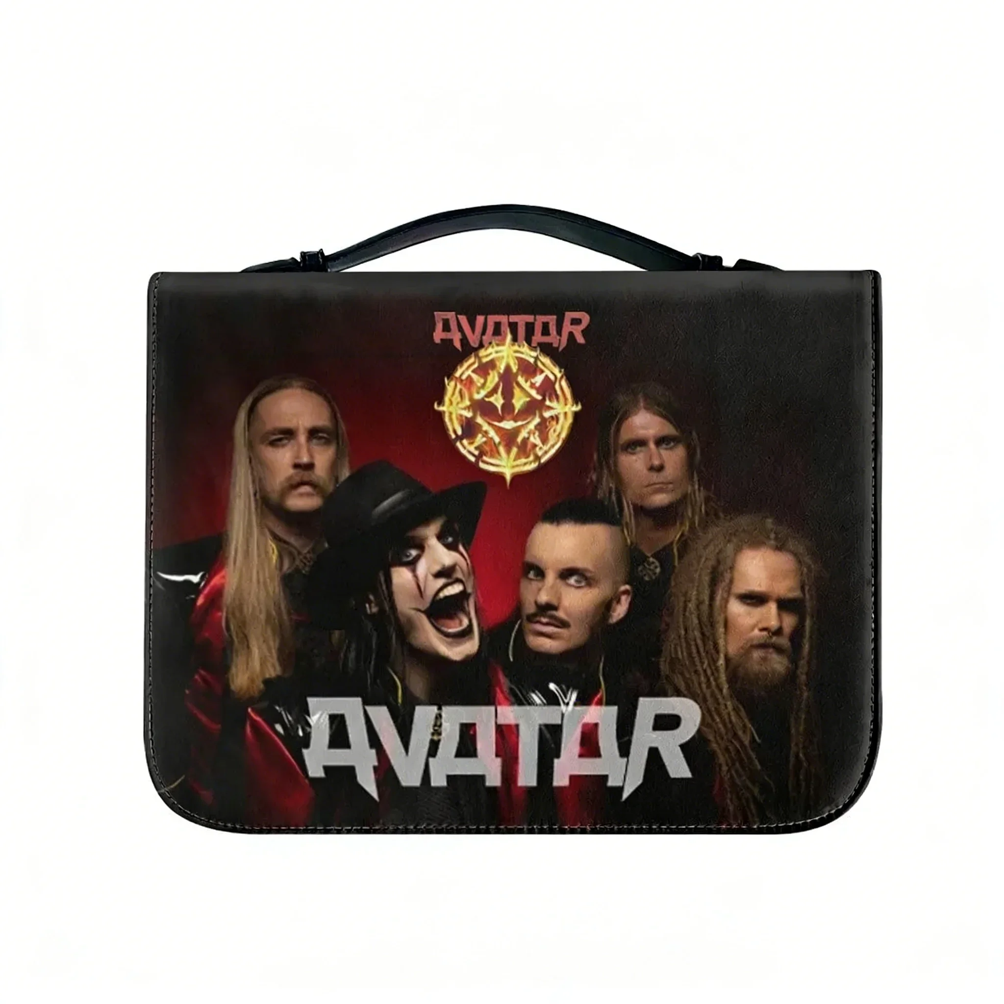 Avatar Heavy Metal Rock Band Bible Bag Christian Gifts Personalized Cover Bible Pack Waterproof Leather Bag Pockets Package Case