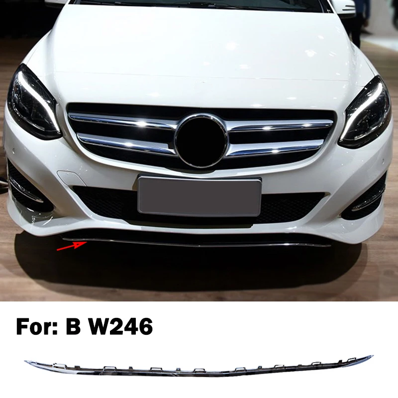 

Front Bumper Lip Spoiler Diffuser Chromium Styling Chrome Trim A2468852321 A2468852221 For Mercedes Benz B Class W246 B200 B180