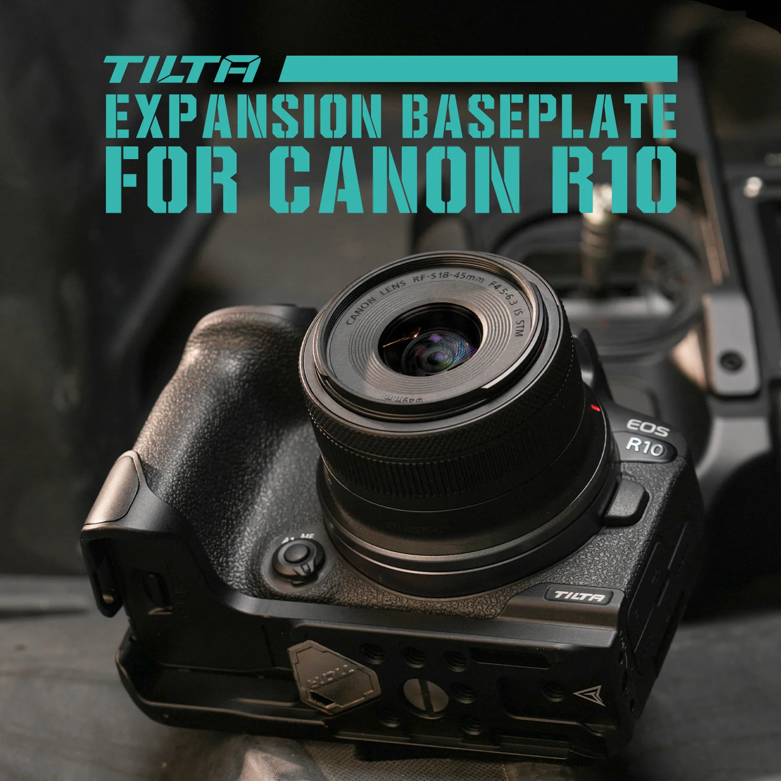 TILTA Canon R10 CAGE TA-T58-EB-B Expansion Baseplate for Canon R10 - Black