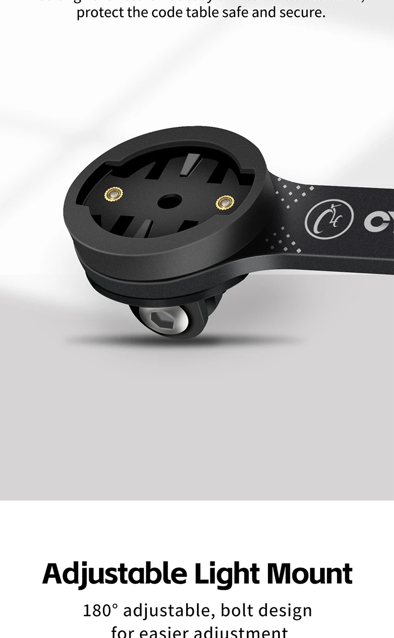 CYCLAMI Fahrradcomputerhalterung aus Aluminiumlegierung, doppelseitig, MTB, Rennrad, GPS-Scheinwerferhalter, Halterung für GARMIN XOSS IGPSPORT Fahrrad – Detail 8