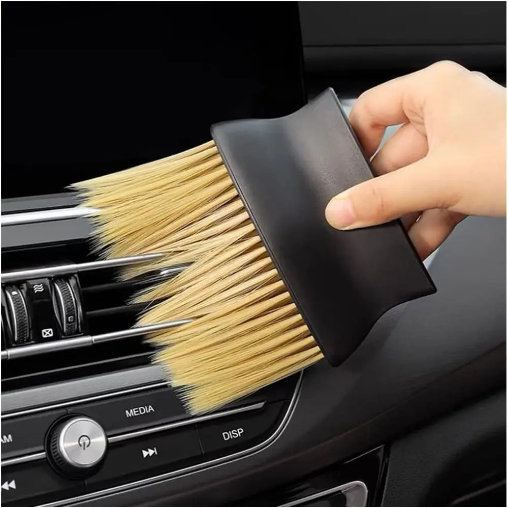 Car Dust Removal Brush Air Conditioning Air Outlet Interior Fine Seam Dust Cleaning Soft Brush Dust Artifac Auto Supplies