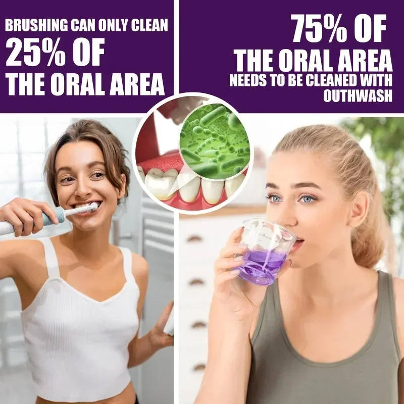 Remove Bad Breath Odor Yellow Teeth Stains Clean Mouth Whiten Teeth Concentrated Mouthwash Fresh Breath Health Oral Smell Care