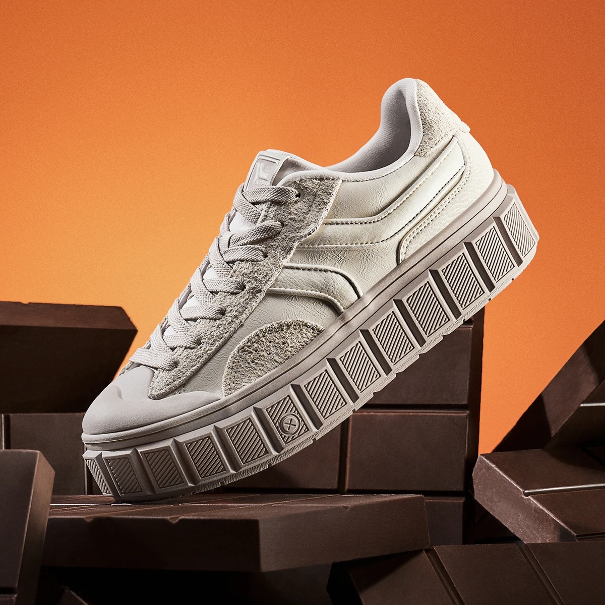 Xtep ChocolateπSkateboarding Shoes For Women 2024 Spring Street Style Women\'s Casual Shoes Low Top Lace Up Sneakers 876118310005