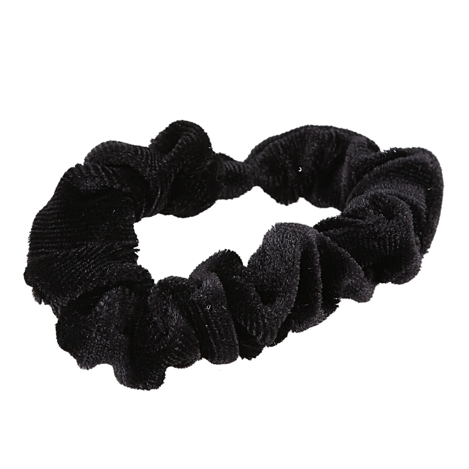 10 Pack Black Velvet Scrunchie Hair Elastics Hair Bobbles Hair Bands